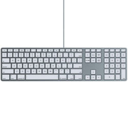 Apple Keyboard, Aluminium with White Keys